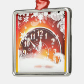 年末時計 メタルオーナメント (左)