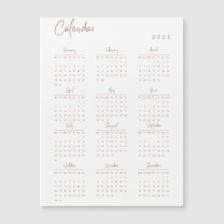 年末表示2023カレンダー