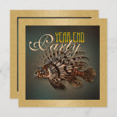 "年末" エレガントフィッシング 海産魚 招待状 (正面/裏面)