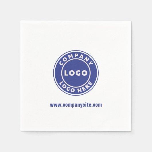 年次イベントに一致するビジネス企業のロゴ スタンダードカクテルナプキン (正面)