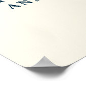 年次クライアント感謝ディナーウェルカムサイン ポスター (角)