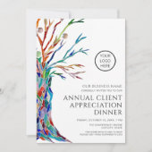 年次クライアント感謝ディナー 招待状 (正面)