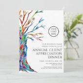 年次クライアント感謝ディナー 招待状 (スタンド正面)