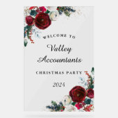 年次クリスマスパーティーフローラアクリル記号 アクリルサイン (正面)