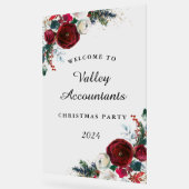 年次クリスマスパーティーフローラアクリル記号 アクリルサイン (傾斜)