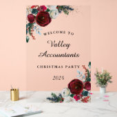 年次クリスマスパーティーフローラアクリル記号 アクリルサイン (ウェディング)