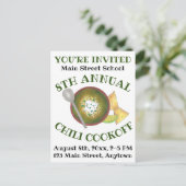 年次チリクックオフ調理師オフイベント招待状 インビテーションポストカード (スタンド正面)