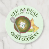 年次チリコックオフ調理師オフボウルのグリーンチリ フェイバータグ (正面)