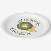 年次チリコックオフ調理師オフボウルのグリーンチリ ペーパープレート (アングル)