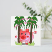 年次ピグフェスティバルパーティの招待状カード 招待状 (スタンド正面)