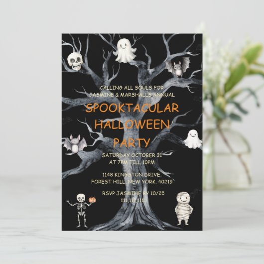 年次ファミリーハローウィンパーティ 招待状 (スタンド正面)