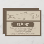 年次フィッシュフライ招待状 招待状 (正面/裏面)