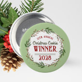年次ホリデーコンテスト優勝者の賞品ボタン 缶バッジ