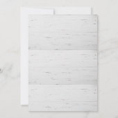 年次ホリデー クリスマス パーティー ラスティック招待状 招待状 (裏面)