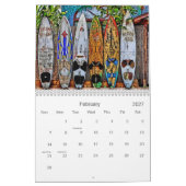 年次マウイハワイの壁掛けカレンダー カレンダー (2月 2027)