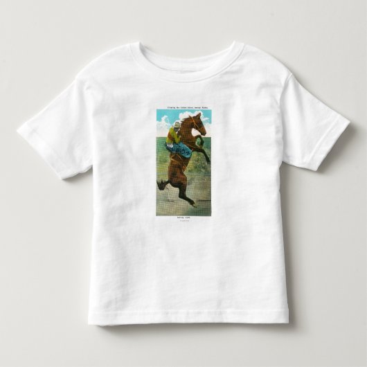 年次ロデオの金階段の上昇 トドラーTシャツ (正面)