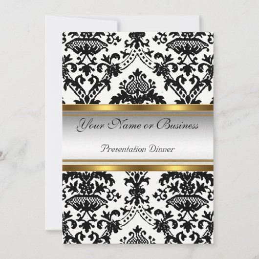 年次事業発表夕食会招待状 招待状 (正面)