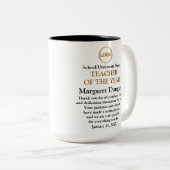 年次先生カスタム感謝状 ツートーンマグカップ (正面右)