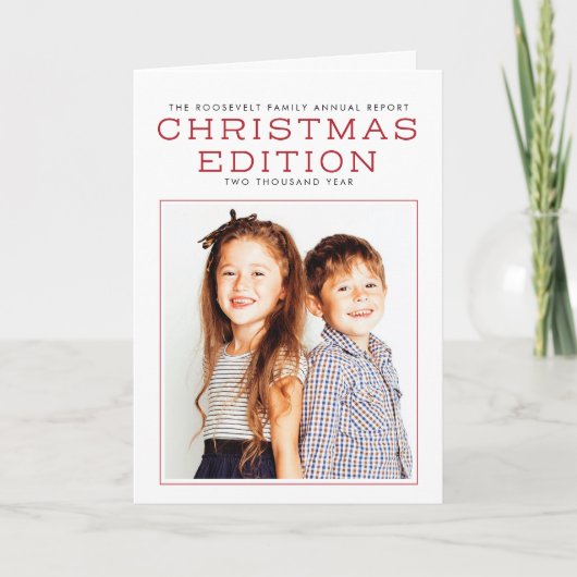 年次報告書年次レビュークリスマスカード シーズンカード (正面)