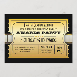 年次映画賞によっては金チケットがパーティを楽しみます 招待状