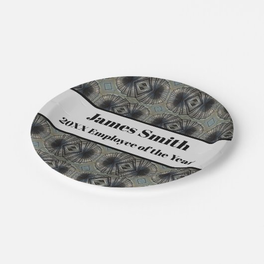 年次鑑賞承認の従業員 ペーパープレート (アングル)