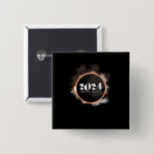 年次食の月を段階的に行なう総太陽のな月 缶バッジ (正面&裏面)