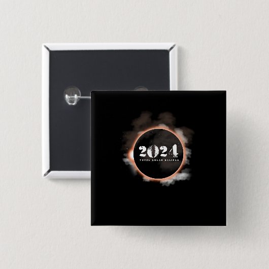 年次食の月を段階的に行なう総太陽のな月 缶バッジ (正面&裏面)