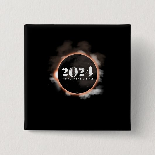 年次食の月を段階的に行なう総太陽のな月 缶バッジ (正面)