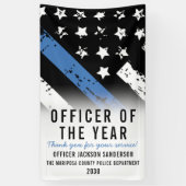 年法執行の警察官 横断幕 (縦)