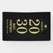 年無地の編集可能カラー卒業バナー 横断幕 (横)