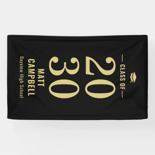 年無地の編集可能カラー卒業バナー 横断幕 (横)