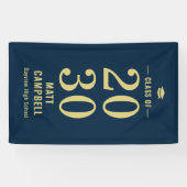 年無地の編集可能カラー卒業バナー 横断幕 (横)