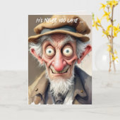 年熱狂するを取った老人誕生日 カード (黄色い花)