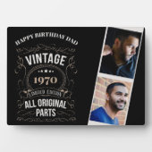 年生まれ写真誕生日記念ギフトパパ フォトプラーク (正面)