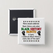 年祝の日々の黒人史 缶バッジ (正面&裏面)