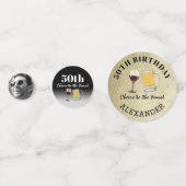 年素朴間の成人向け応援フォト誕生日 コンフェッティ (正面)