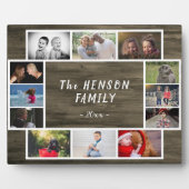 年素朴1回家族記念フォトコラージュカスタム フォトプラーク (正面)