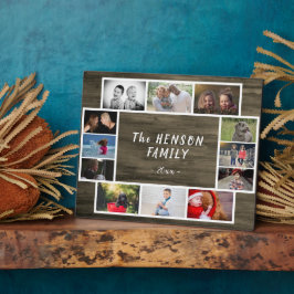 年素朴1回家族記念フォトコラージュカスタム フォトプラーク