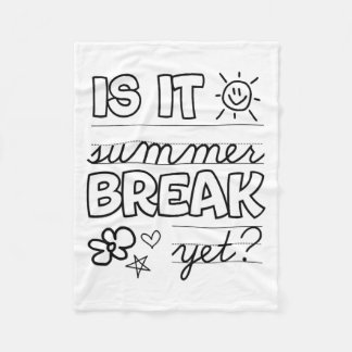 年終わりのTシャツ まだ夏休みじゃないの？ 最終日 フリースブランケット