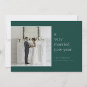 年結婚したの明け | エレガントな結婚式 シーズンカード (正面)