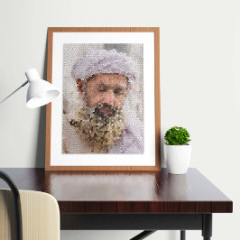 年老いたアフガン人のポートレート ポスター