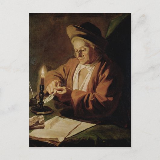 年老いた作家 ポストカード (正面)