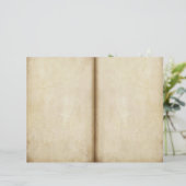 年老いた支払い仕訳帳ページスクラップブック紙 (スタンド正面)