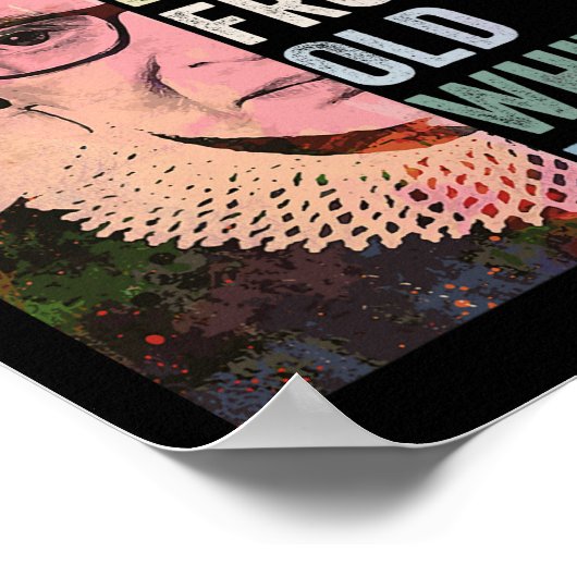 年老いた白人から十分に聞こえた ポスター (角)