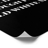 年老いた白人のレジストシャツで十分に聞いた ポスター (角)