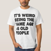 年老いた皮肉な退職したパパおもしろい Tシャツ (正面)