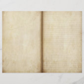 年老いた羊皮紙ジャーナルページスクラップブック紙 (正面)