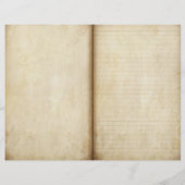 年老いた羊皮紙ジャーナルページスクラップブック紙 (裏面)