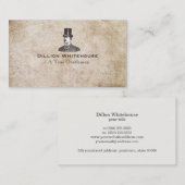 年老いた顔の真の紳士グランジ 名刺 (正面/裏面)