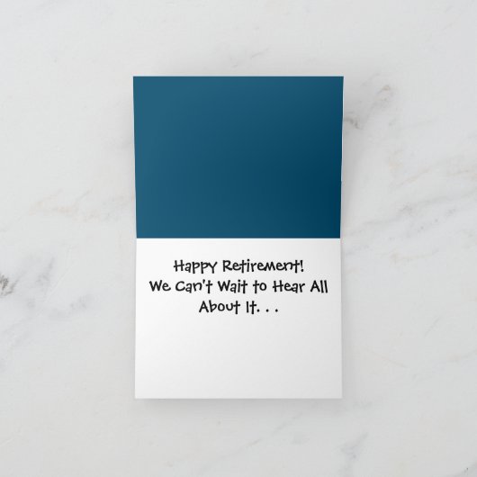 年老頭が切れるいた男のおもしろい漫画 カード (内部)